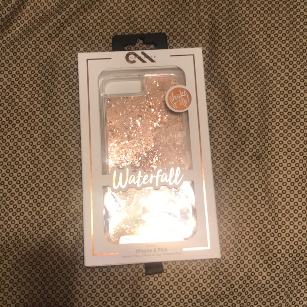 Gold Casemate glitter waterfall case